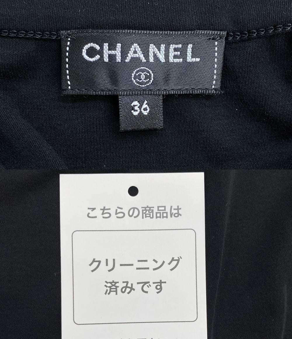 シャネル ツイードネックTシャツ 半袖 P56888V36272 レディース SIZE 36 CHANEL