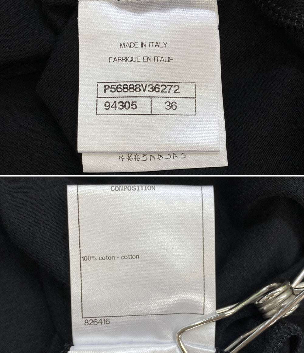 シャネル ツイードネックTシャツ 半袖 P56888V36272 レディース SIZE 36 CHANEL