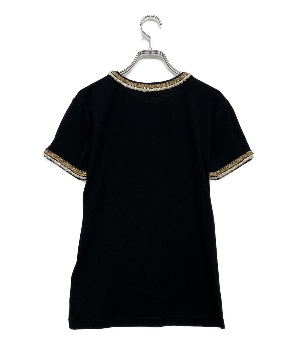 シャネル ツイードネックTシャツ 半袖 P56888V36272 レディース SIZE 36 CHANEL