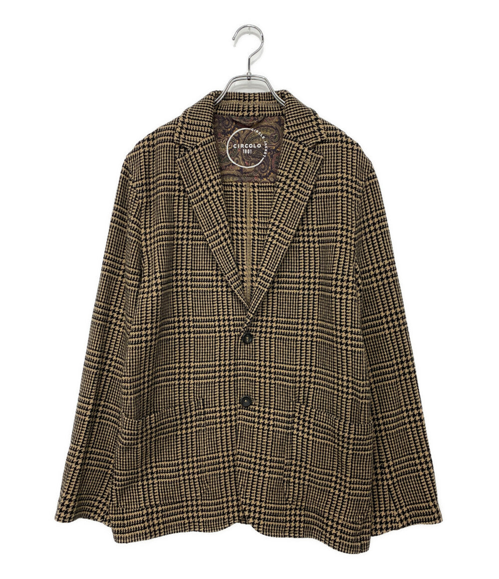 チルコロ1901 テーラードジャケット 千鳥格子 ウール メンズ SIZE 50 CIRCOLO 1901