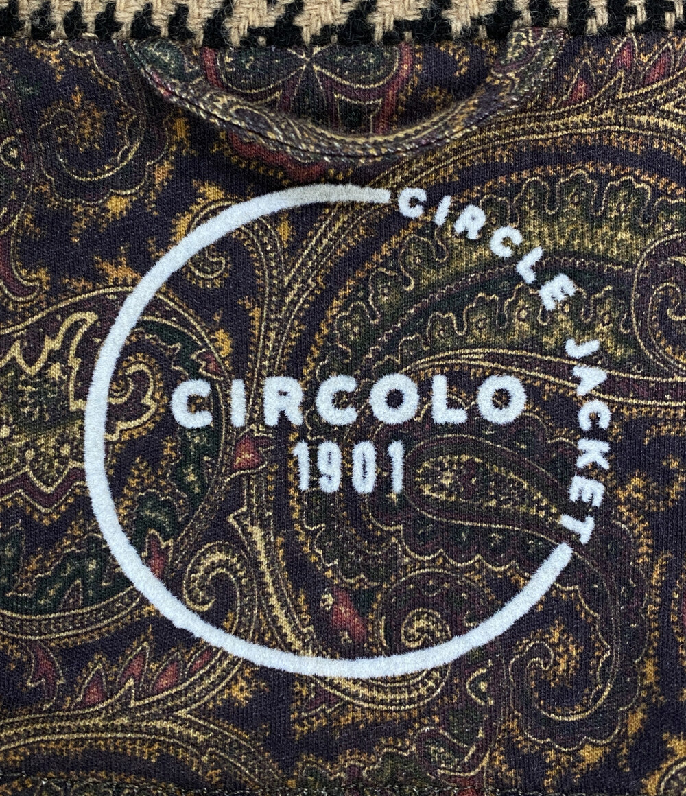 チルコロ1901 テーラードジャケット 千鳥格子 ウール メンズ SIZE 50 CIRCOLO 1901