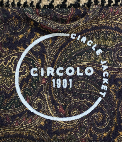 チルコロ1901 テーラードジャケット 千鳥格子 ウール メンズ SIZE 50 CIRCOLO 1901