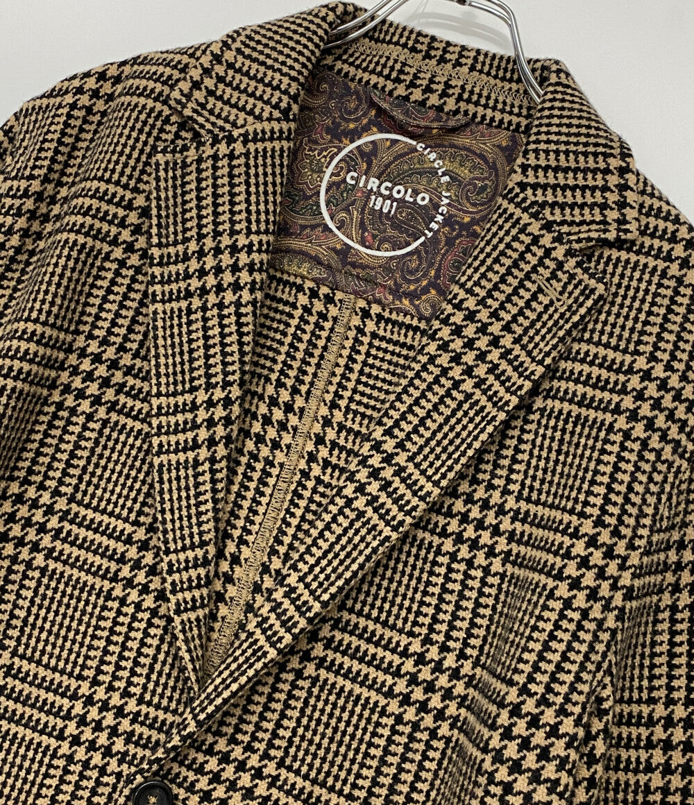 チルコロ1901 テーラードジャケット 千鳥格子 ウール メンズ SIZE 50 CIRCOLO 1901