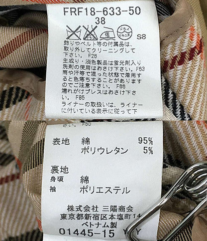 バーバリーブルーレーベル トレンチコート FRF18-633-50 レディース SIZE 38 BURBERRY BLUE LABEL
