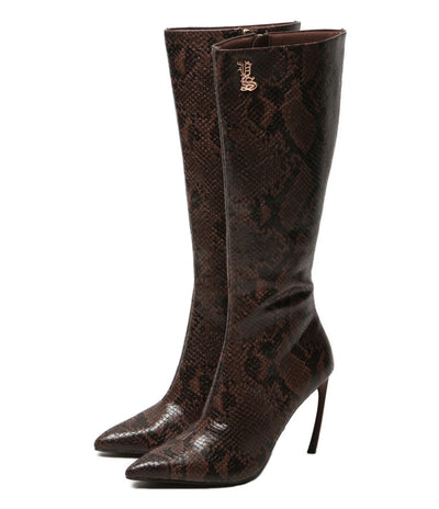 YELLO イエロー パイソンロングブーツ レディース SIZE S