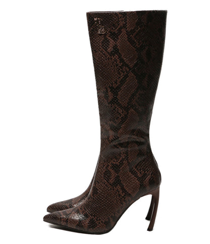 YELLO イエロー パイソンロングブーツ レディース SIZE S