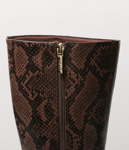 YELLO イエロー パイソンロングブーツ レディース SIZE S