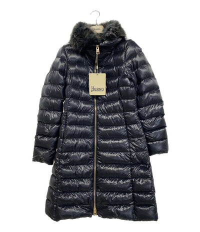 ヘルノ 中綿コート Elisa ブラック 24AW PI0650DIC レディース SIZE 42 HERNO