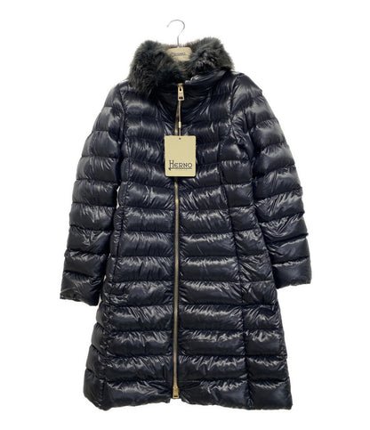 ヘルノ 中綿コート Elisa ブラック 24AW PI0650DIC レディース SIZE 42 HERNO