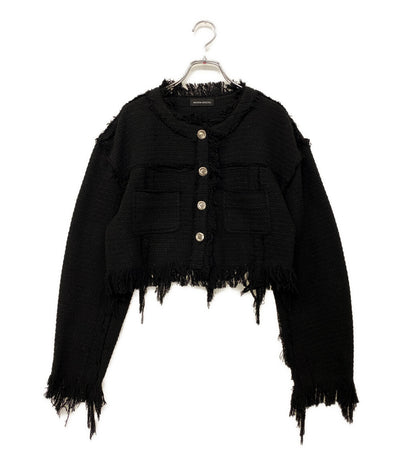 メゾンスペシャル ツイードジャケット フリンジ レディース SIZE F MAISON SPECIAL