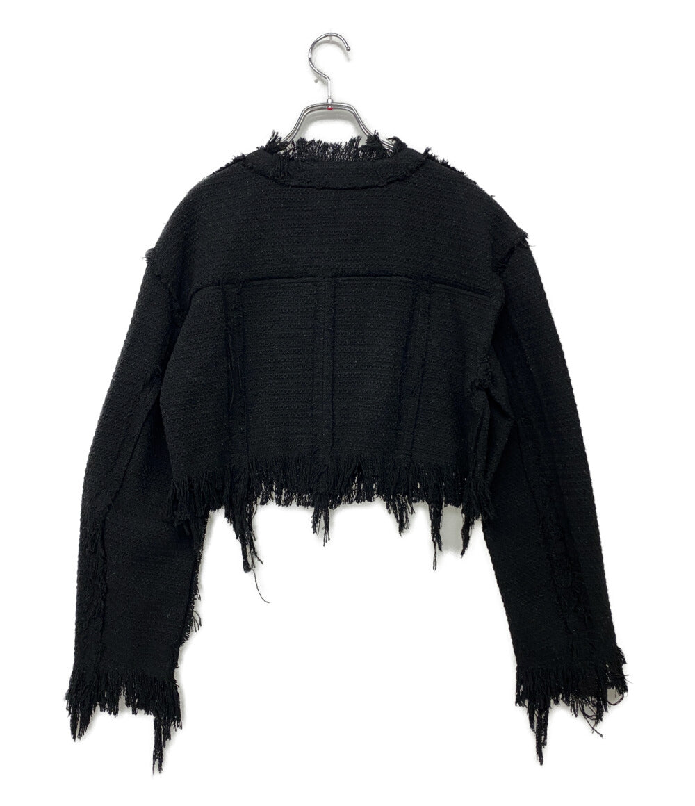 メゾンスペシャル ツイードジャケット フリンジ レディース SIZE F MAISON SPECIAL