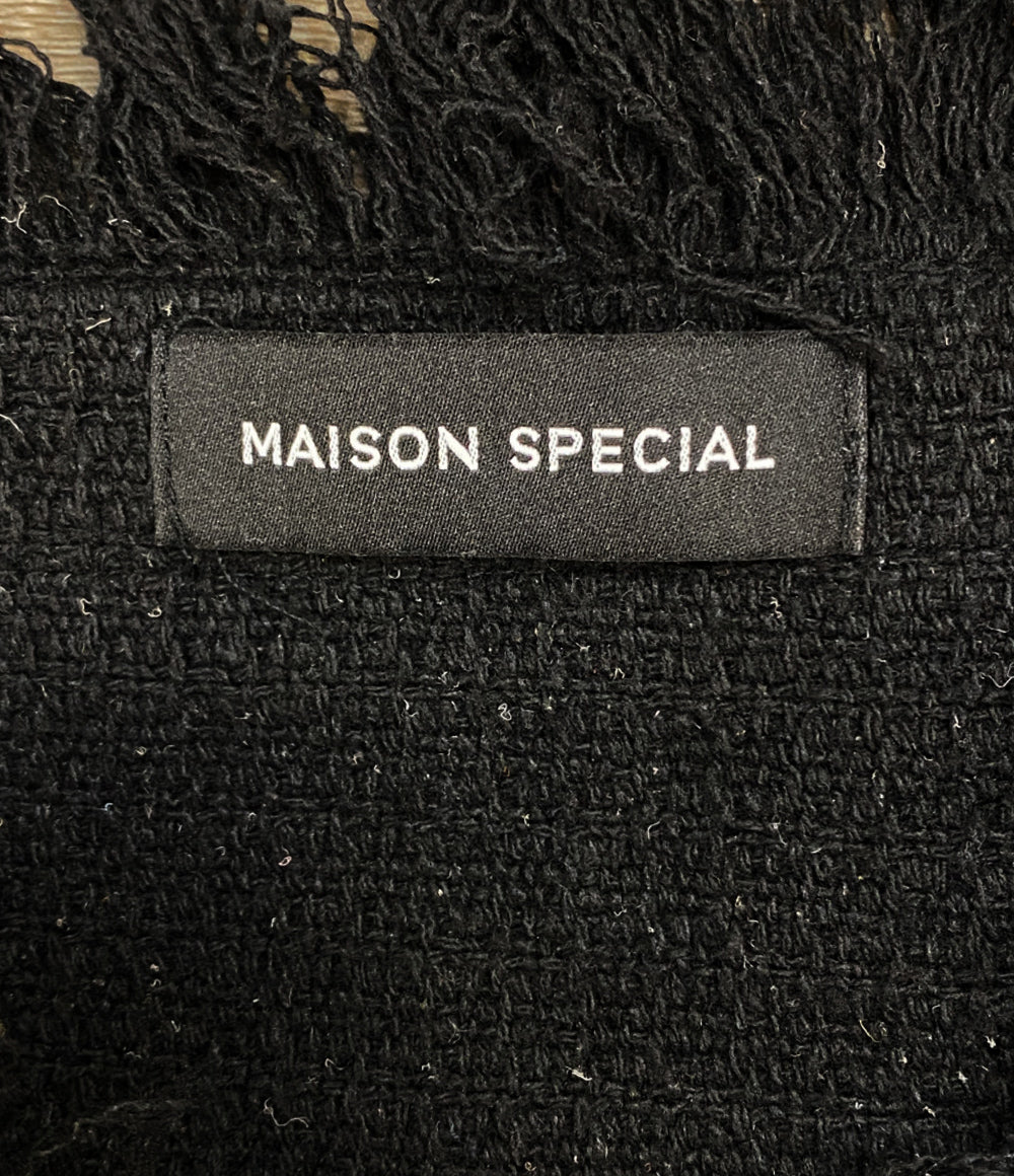 メゾンスペシャル ツイードジャケット フリンジ レディース SIZE F MAISON SPECIAL