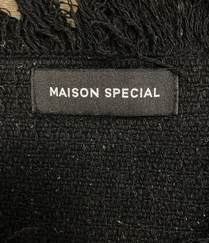 メゾンスペシャル ツイードジャケット フリンジ レディース SIZE F MAISON SPECIAL