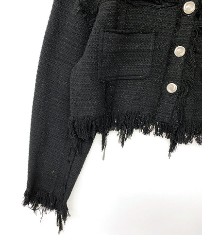 メゾンスペシャル ツイードジャケット フリンジ レディース SIZE F MAISON SPECIAL