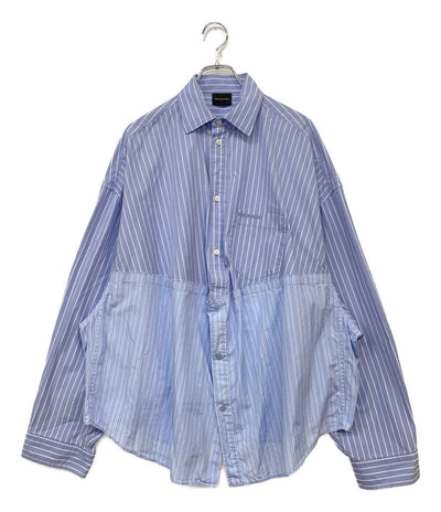 バレンシアガ 長袖シャツ ドッキングストライプ レディース SIZE 36 BALENCIAGA