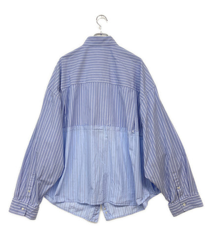 バレンシアガ 長袖シャツ ドッキングストライプ レディース SIZE 36 BALENCIAGA