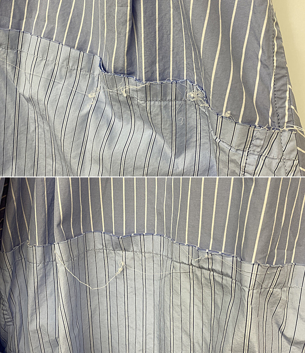 BALENCIAGA 長袖シャツ ドッキングストライプ レディース SIZE 36