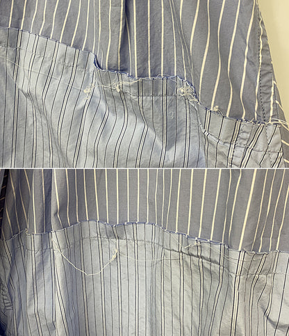 バレンシアガ 長袖シャツ ドッキングストライプ レディース SIZE 36 BALENCIAGA