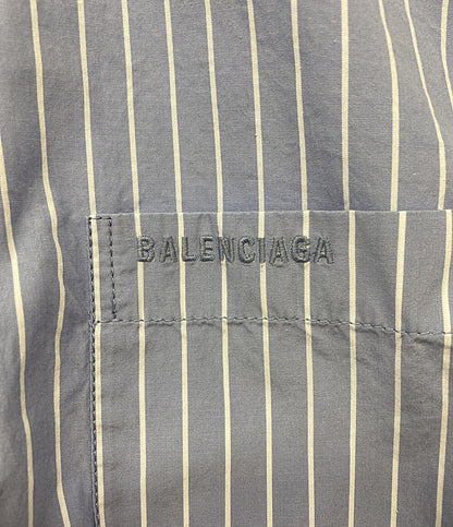 バレンシアガ 長袖シャツ ドッキングストライプ レディース SIZE 36 BALENCIAGA