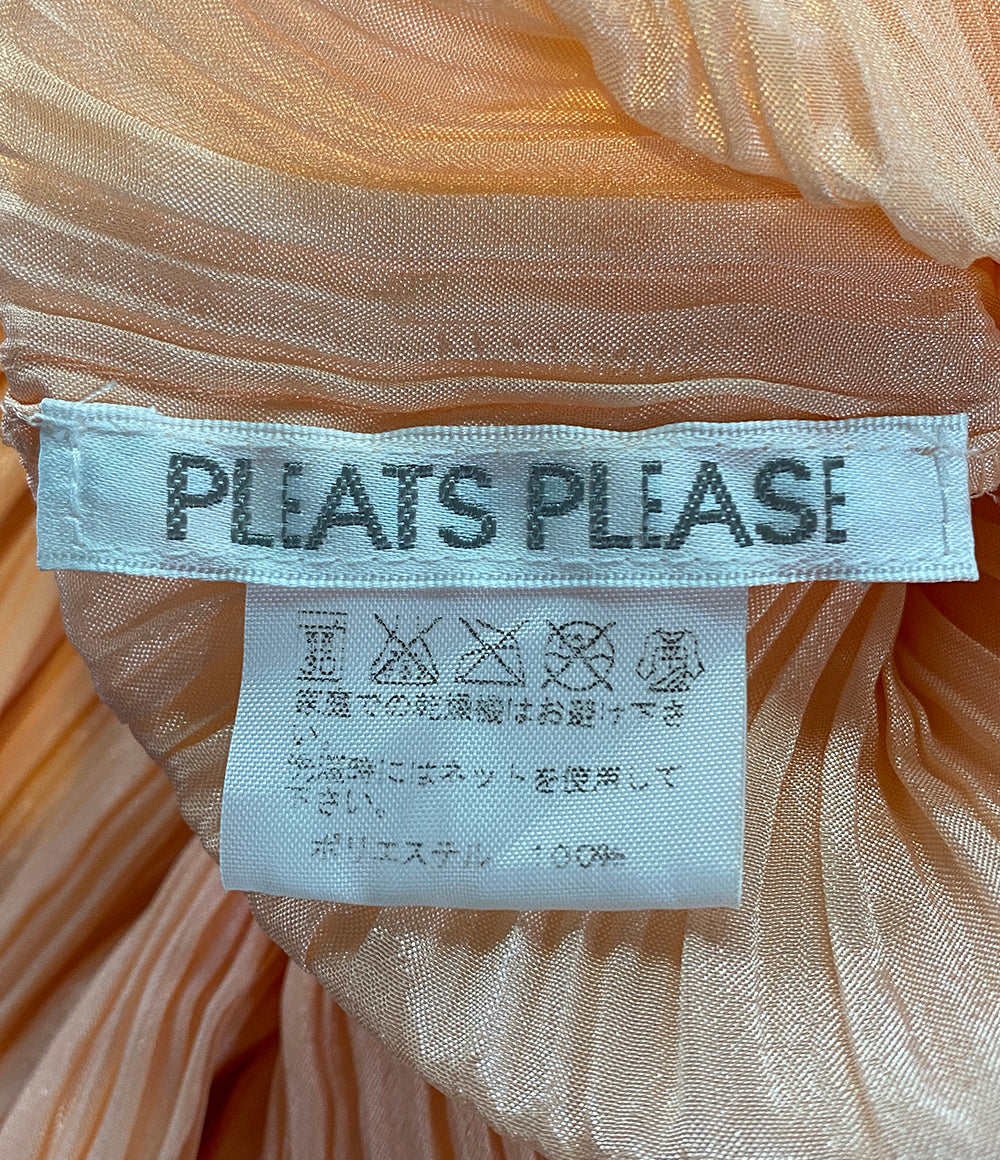 PLEATS PLEASE ポンチョストール サーモンピンク マダムT 大判 PP62-AD261 レディース SIZE - プリーツプリーズ