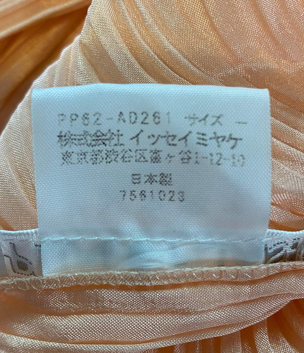 PLEATS PLEASE ポンチョストール サーモンピンク マダムT 大判 PP62-AD261 レディース SIZE - プリーツプリーズ