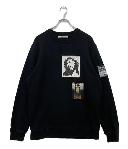 ジバンシー スウェット JESUS PATCHWORK SWETSHIRTS 16SS 16J7138 653 メンズ SIZE M GIVENCHY