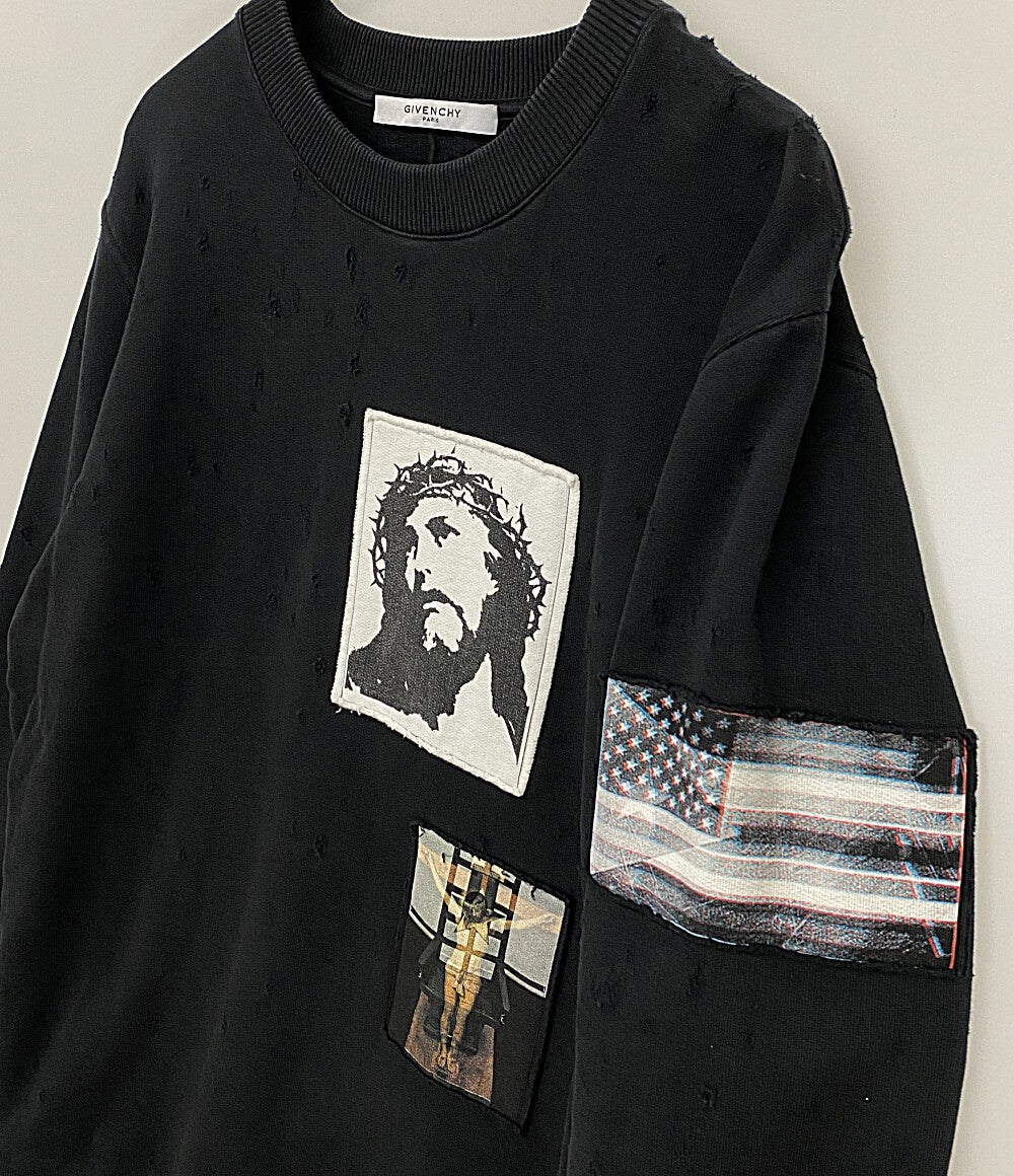 ジバンシー スウェット JESUS PATCHWORK SWETSHIRTS 16SS 16J7138 653 メンズ SIZE M GIVENCHY