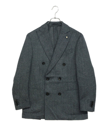 ラルディーニ 美品 ジャケット ピンズ ダブルボタン JT655AQ メンズ SIZE 46 LARDINI