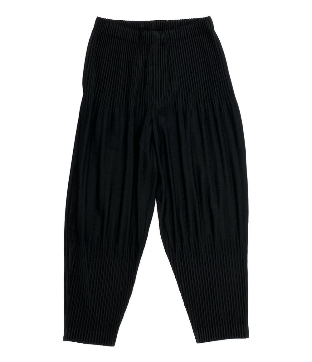 オム プリッセ イッセイミヤケ プリーツロングパンツ ブラック HP55JF451 メンズ SIZE 1 ISSEY MIYAKE HOMME PLISSE