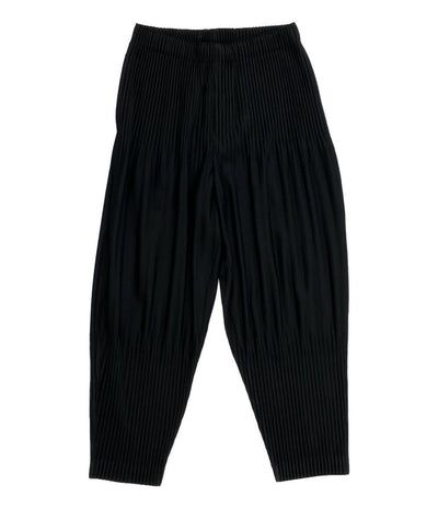 オム プリッセ イッセイミヤケ プリーツロングパンツ ブラック HP55JF451 メンズ SIZE 1 ISSEY MIYAKE HOMME PLISSE