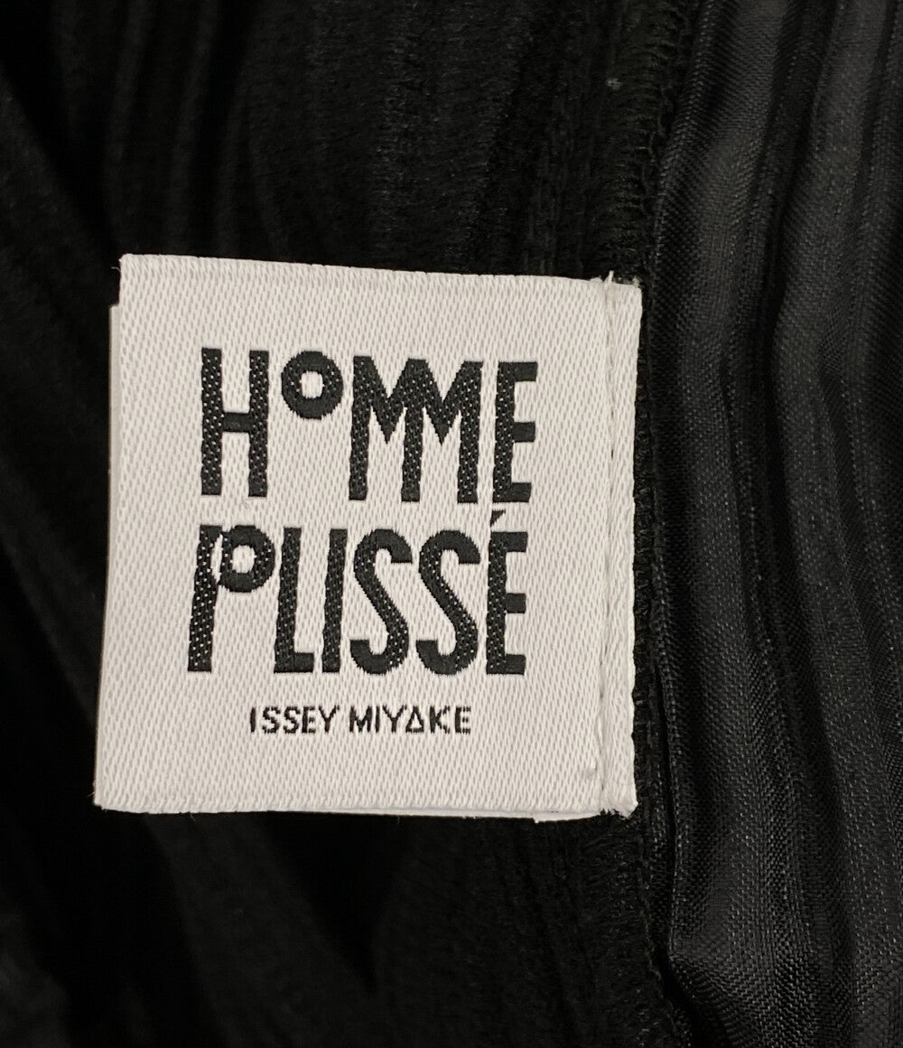 オム プリッセ イッセイミヤケ プリーツロングパンツ ブラック HP55JF451 メンズ SIZE 1 ISSEY MIYAKE HOMME PLISSE