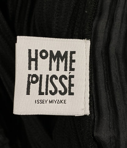 オム プリッセ イッセイミヤケ プリーツロングパンツ ブラック HP55JF451 メンズ SIZE 1 ISSEY MIYAKE HOMME PLISSE