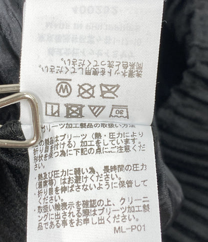 オム プリッセ イッセイミヤケ プリーツロングパンツ ブラック HP55JF451 メンズ SIZE 1 ISSEY MIYAKE HOMME PLISSE