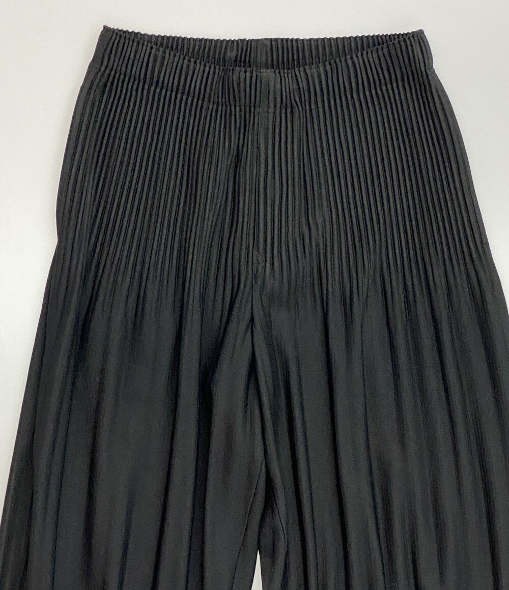 オム プリッセ イッセイミヤケ プリーツロングパンツ ブラック HP55JF451 メンズ SIZE 1 ISSEY MIYAKE HOMME PLISSE