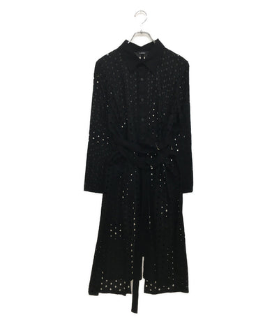 リミフゥ 長袖ロングシャツ パンチング LN-B15-804 レディース SIZE S LIMI feu