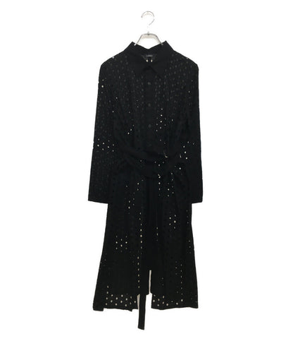 リミフゥ 長袖ロングシャツ パンチング LN-B15-804 レディース SIZE S LIMI feu