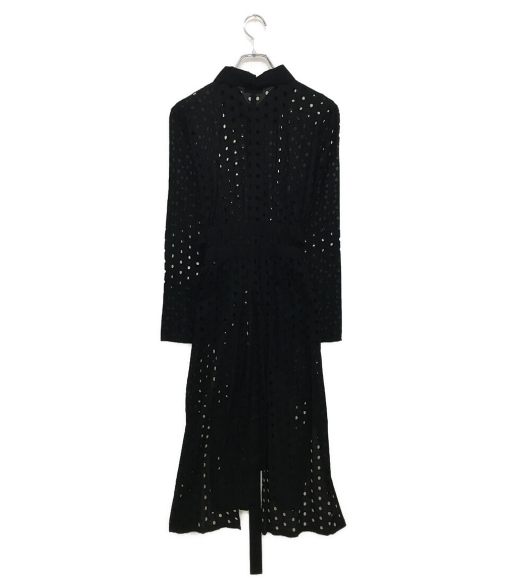 リミフゥ 長袖ロングシャツ パンチング LN-B15-804 レディース SIZE S LIMI feu