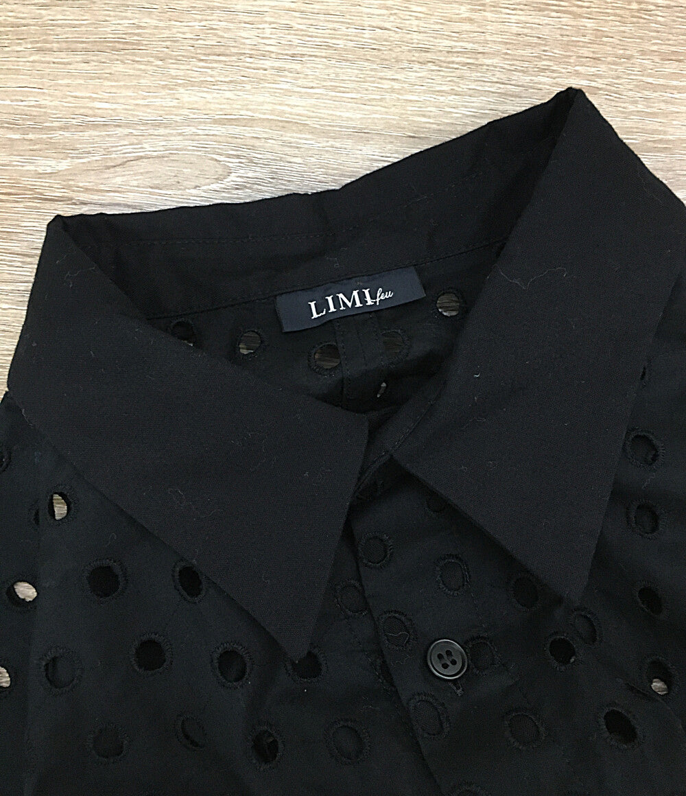 リミフゥ 長袖ロングシャツ パンチング LN-B15-804 レディース SIZE S LIMI feu