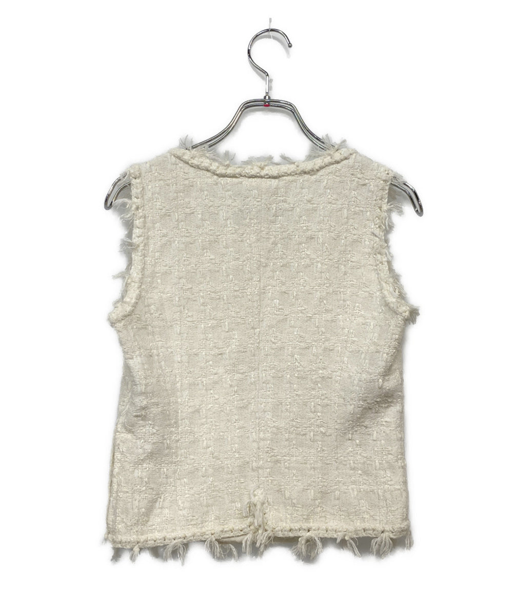 シャネル ツイードシャツ ノースリーブ P25100V15453 レディース SIZE 36 CHANEL 05C