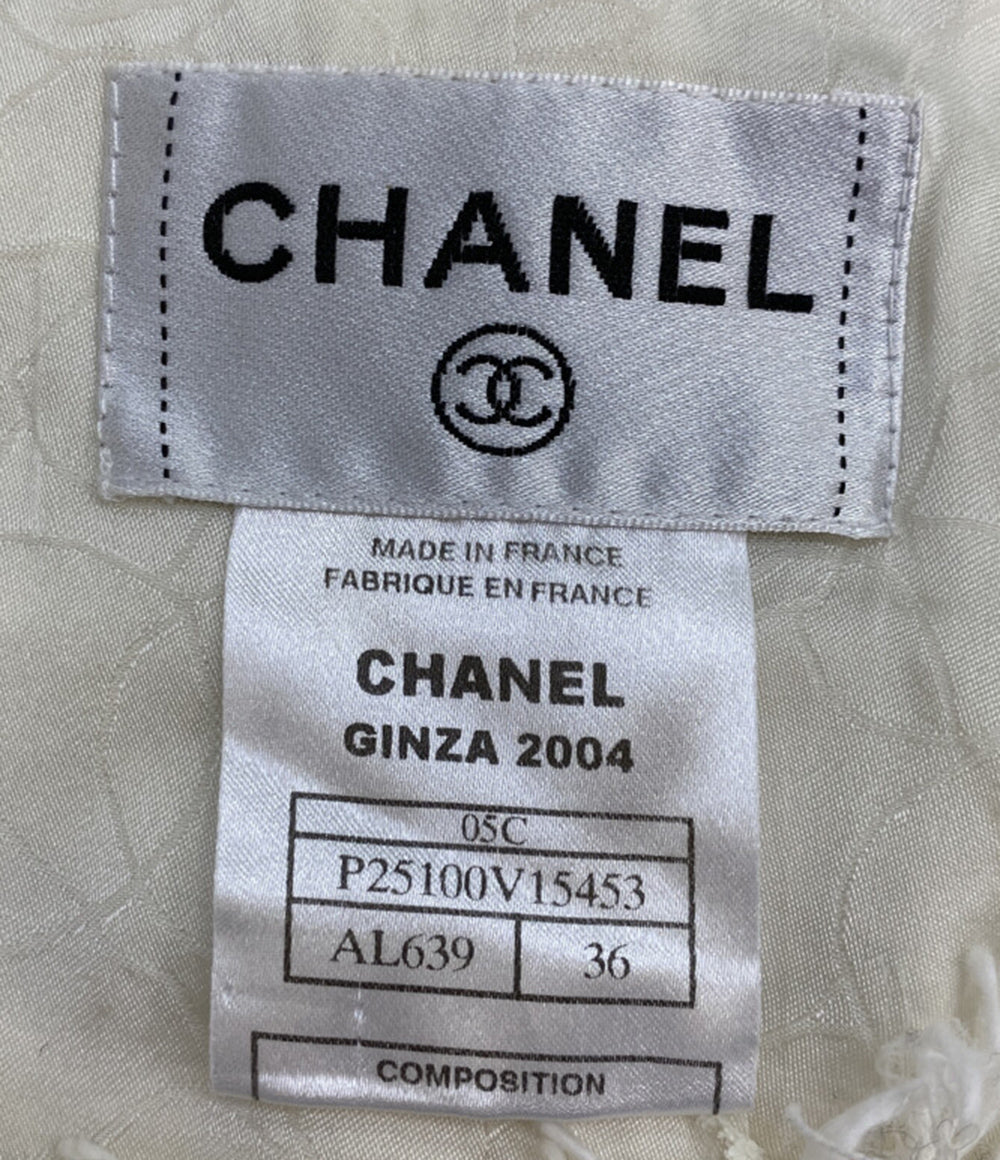 シャネル ツイードシャツ ノースリーブ P25100V15453 レディース SIZE 36 CHANEL 05C