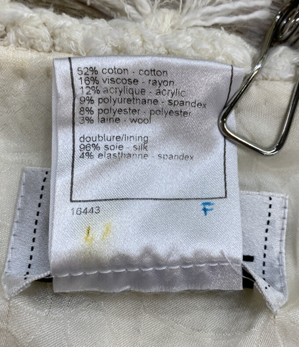 シャネル ツイードシャツ ノースリーブ P25100V15453 レディース SIZE 36 CHANEL 05C