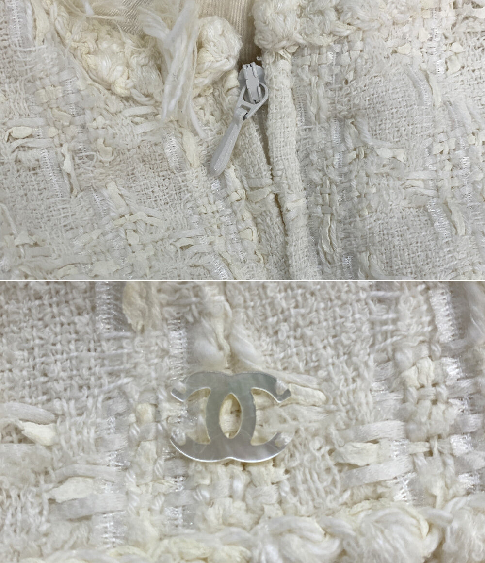 シャネル ツイードシャツ ノースリーブ P25100V15453 レディース SIZE 36 CHANEL 05C