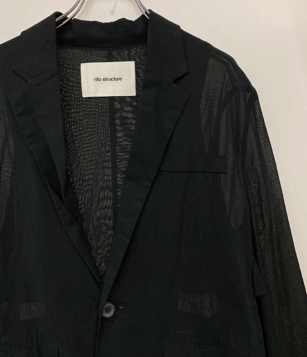 rito structure リトストラクチャー シースルーコットンジャケット 077R23S050J レディース SIZE 1