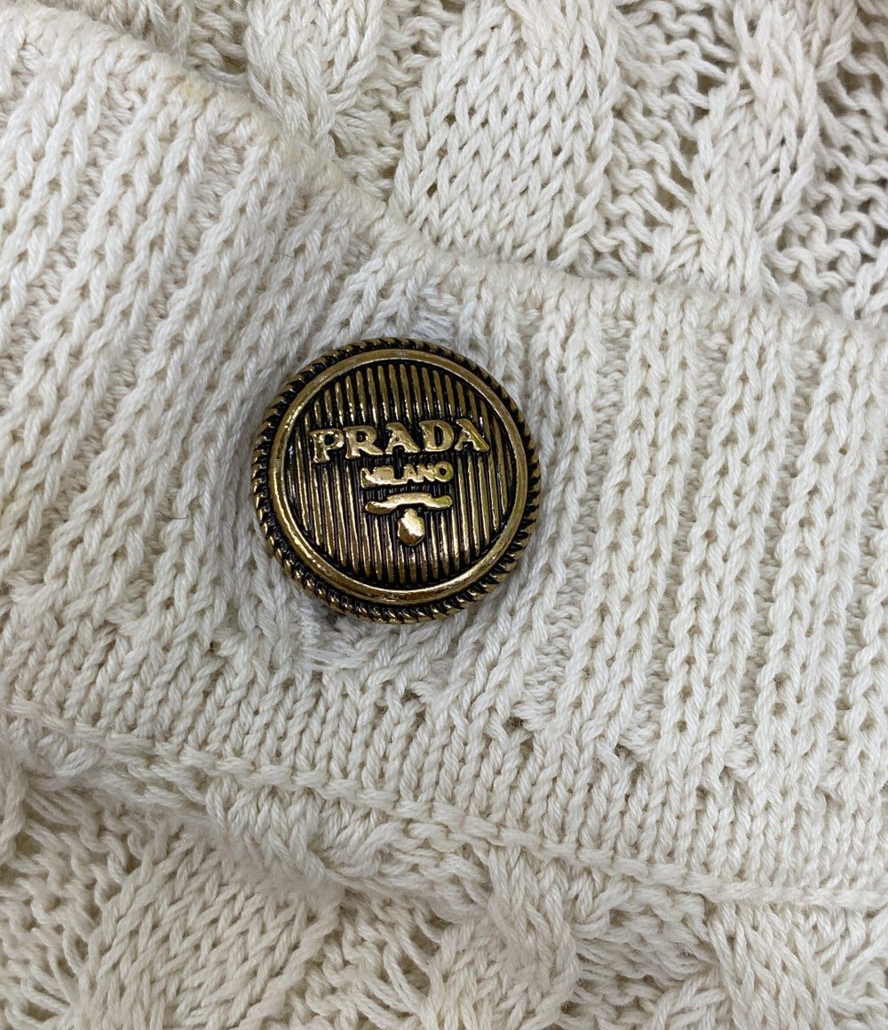 プラダ カーディガン ケーブル編地 22SS P25L81 レディース SIZE 38 PRADA