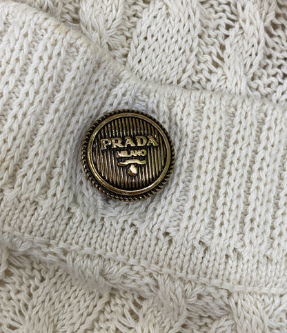 プラダ カーディガン ケーブル編地 22SS P25L81 レディース SIZE 38 PRADA
