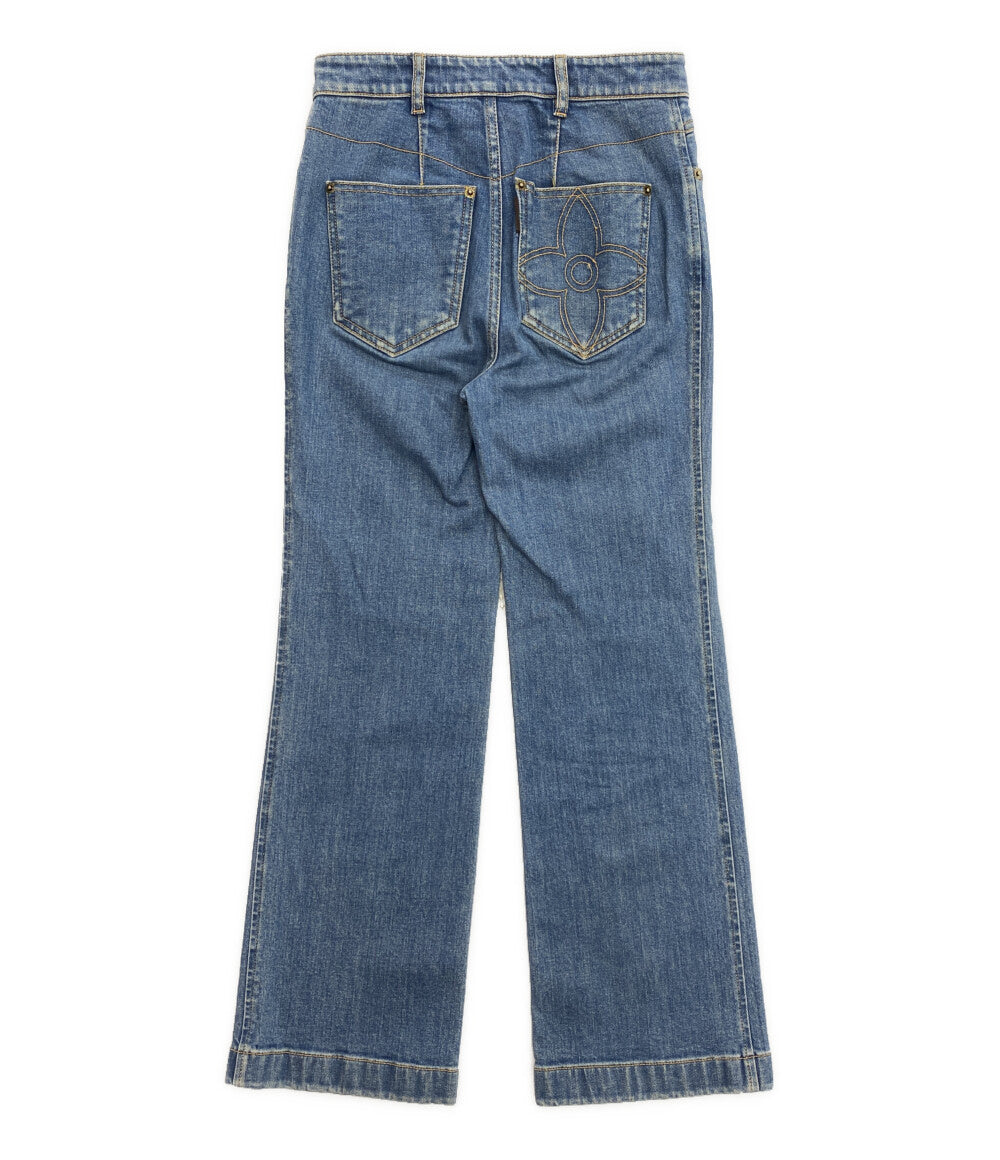 ルイヴィトン デニムパンツ バックモノグラムエンブロイダリー レディース SIZE 34 LOUIS VUITTON