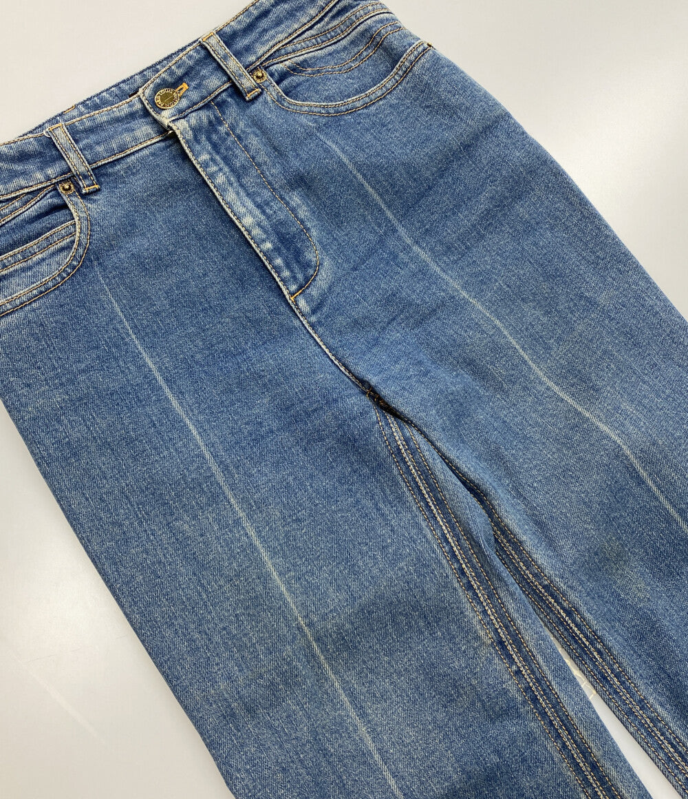 ルイヴィトン デニムパンツ バックモノグラムエンブロイダリー レディース SIZE 34 LOUIS VUITTON