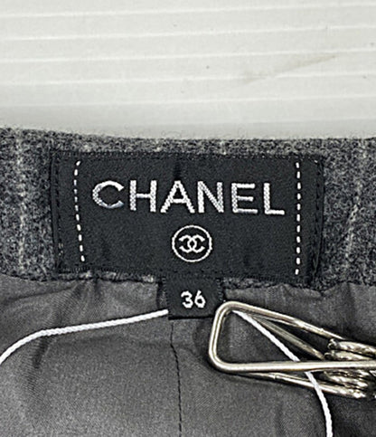 シャネル ロングパンツ ストライプ P59000V44778 ME765 レディース SIZE 36 CHANEL