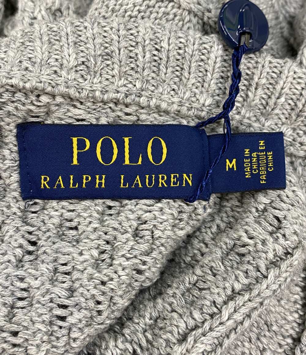 ポロ・ラルフローレン 美品 素材切替スウェットプルオーバー カレッジロゴ メンズ SIZE M RALPH LAUREN