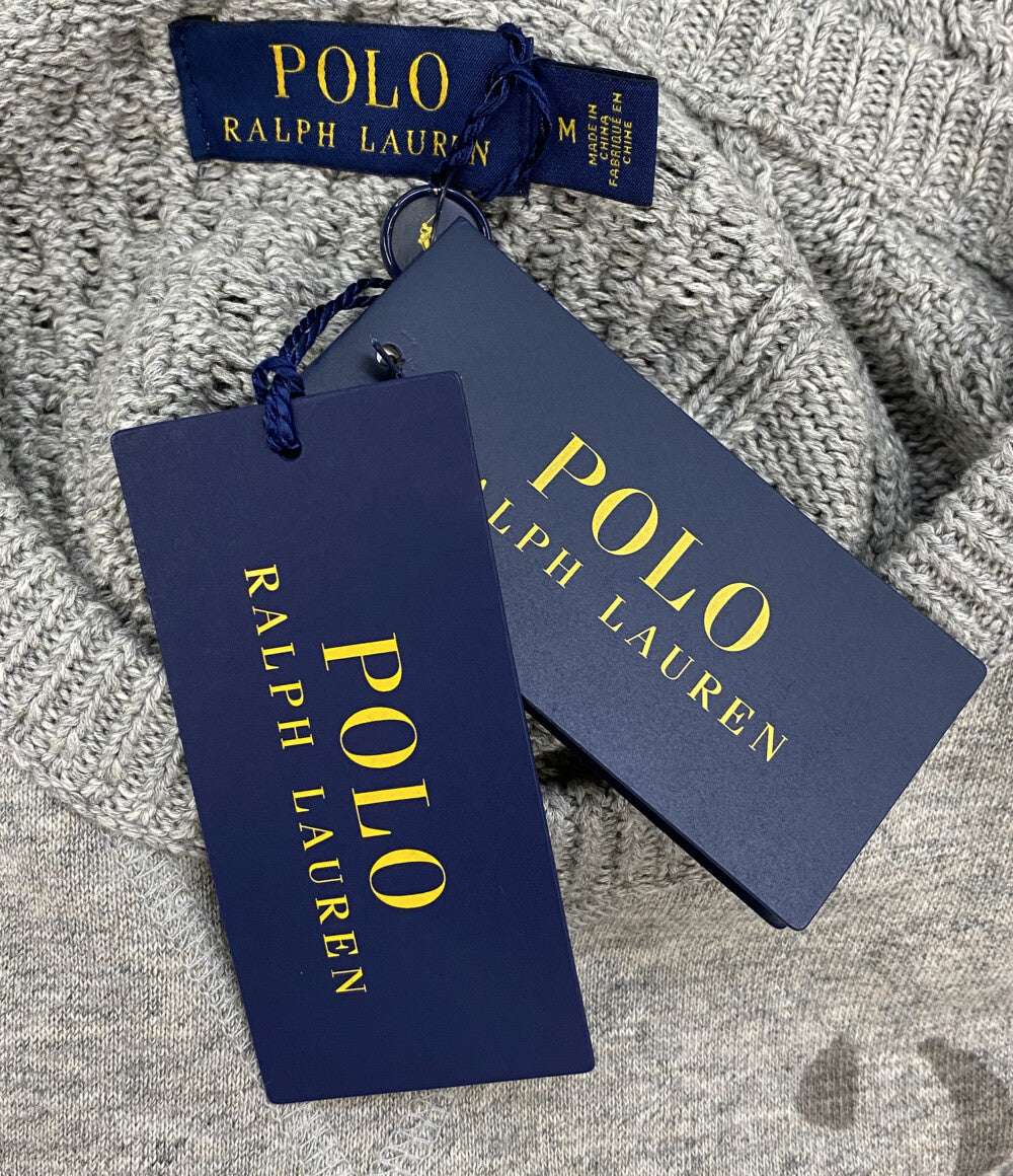 ポロ・ラルフローレン 美品 素材切替スウェットプルオーバー カレッジロゴ メンズ SIZE M RALPH LAUREN